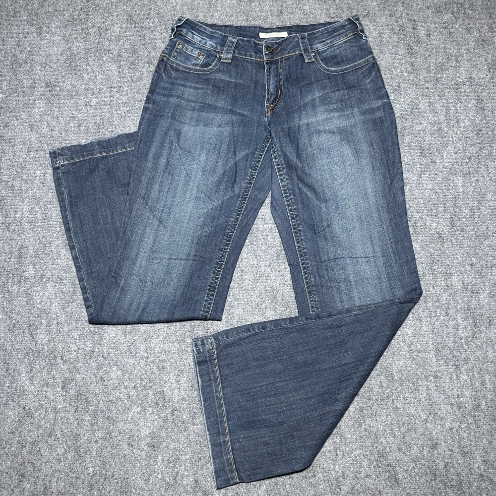 Stetson No. 214 City Trouser Bootcut Jeans Women 14 Reg Medium Wash Fit 34x35